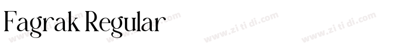 Fagrak Regular字体转换
